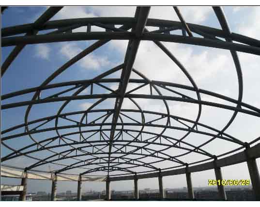 邵阳中煤朔州宾馆管桁架工程